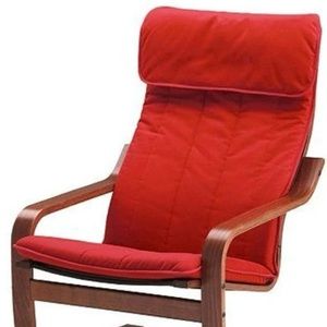 Red IKEA POANG chair cushion cover